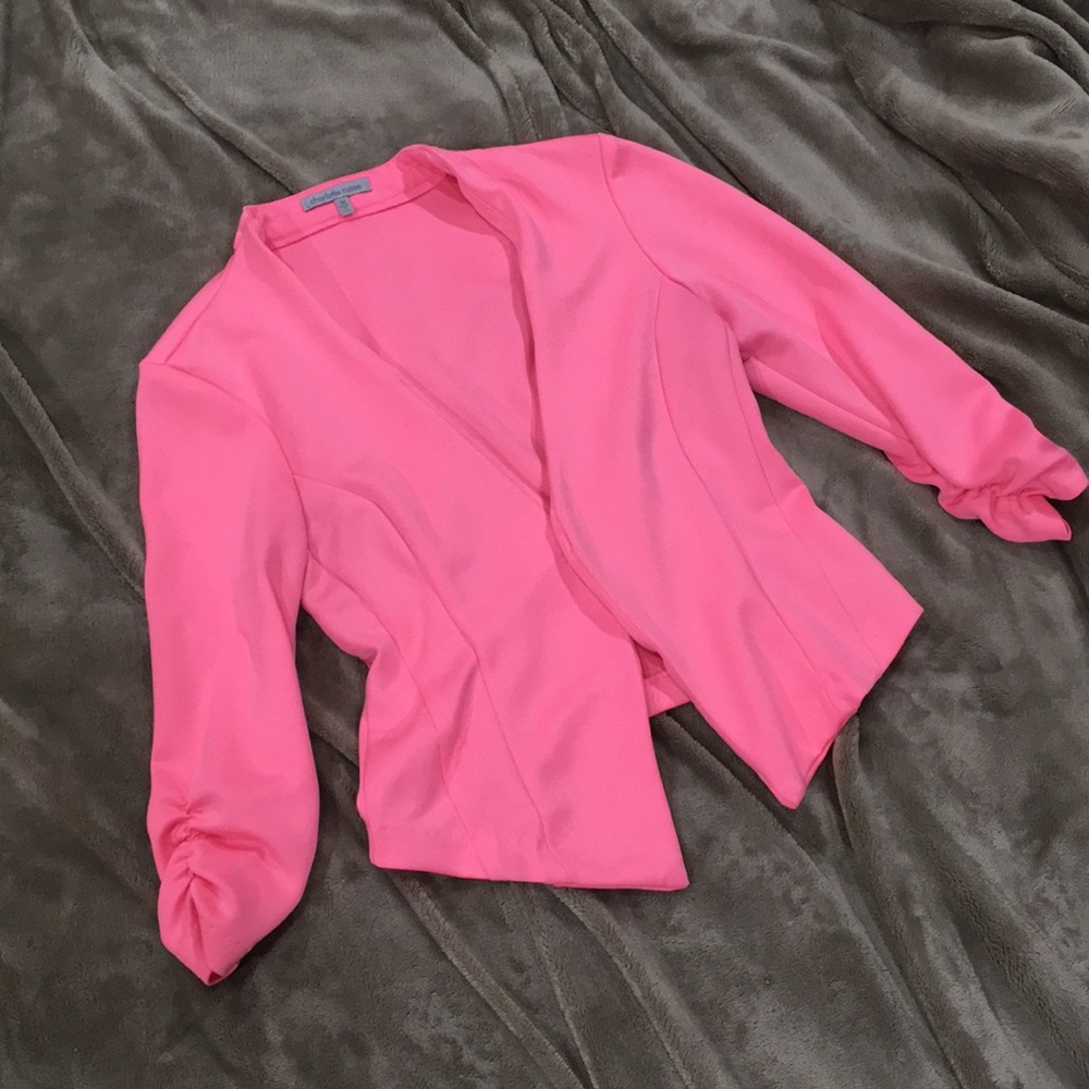 Hot Pink Stretchy Blazer